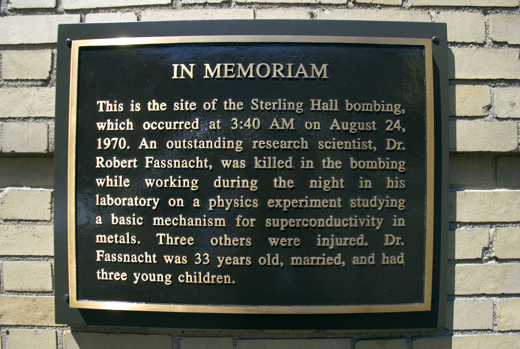 Sterling Hall plaque